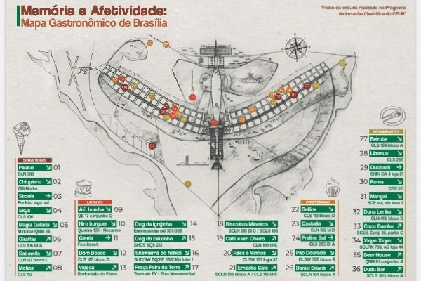 Estudantes do CEUB Criam Mapa Gastronômico Afetivo de Brasília_de boa Brasilia