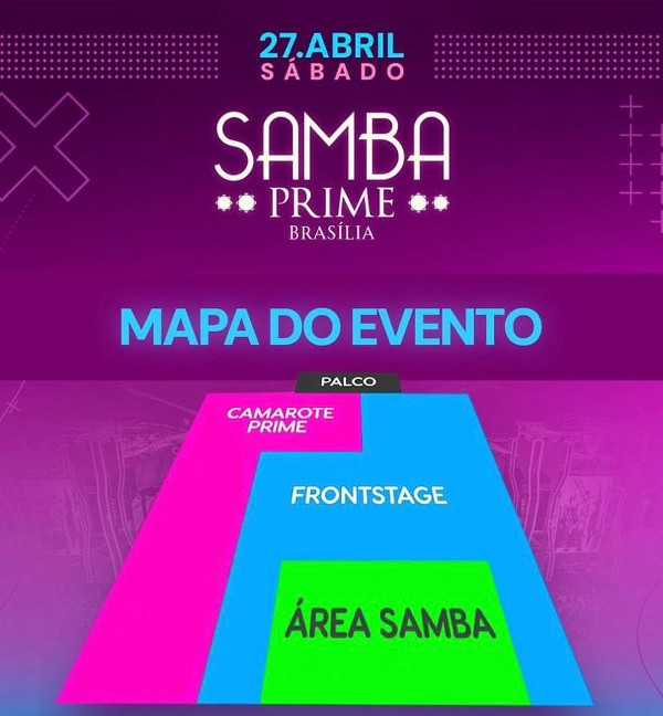 Mapa Samba Prime Brasília