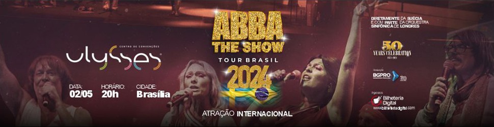 Banner Abba The Show Brasília