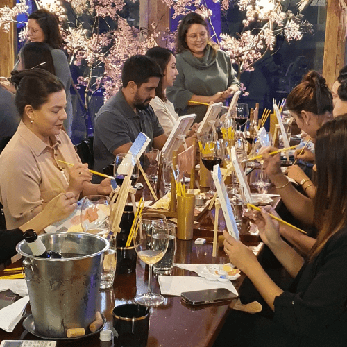 Na Varanda oferece noite com curso de pintura e harmonização de vinhos na Asa Sul_DeBoa Brasilia