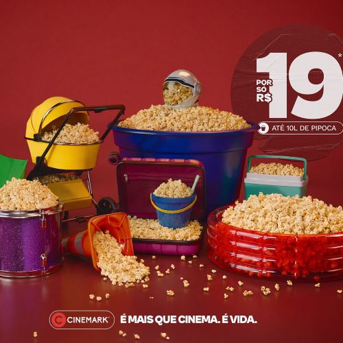 Cinemark promove 2ª edição do Dia da Pipoca em 8 de março_DeBoa Brasília