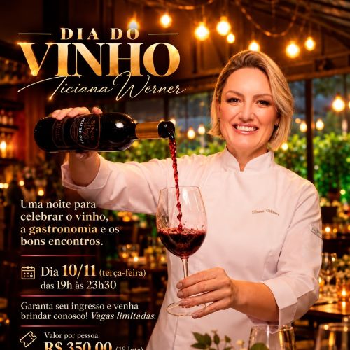 Restaurante Ticiana Werner reúne carta com 100 rótulos de nove países_DeBoa Brasília